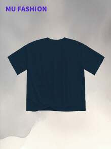 (220g Cotton T-Shirt) Y2K Street Style Printed Short-Sleeved T-Shirt. Men's Summer Round Neck Short Sleeve T-Shirt, Fashion Printed T-Shirt Streetwear Tee Unisex T-Shirt, Casual And Comfortable, Men's Cotton T-Shirt. Interesting Pattern T-Shirts, Street Life, Home Leisure, Friends Gathering,Graphic Tees Men,Funny T Shirts 220g, 100% Cotton T - Shirt. It's Comfortable And Casual, Fashionable And , Suitable For Young People. It's A Pattern T - Shirt With Great Quality And Is Very Cute. Unisex T - Shirt - 藏蓝色 - 查看 2