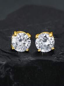 1 paire de boucles d'oreilles clip magnétiques hypoallergéniques de 6 mm sans perçage, convenant pour le port quotidien des hommes, les cadeaux de Noël, du Nouvel An, de la Saint-Valentin et de Pâques