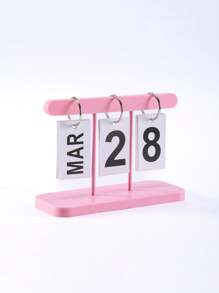 1pc Nordic Style Luxury Flip Page Calendar Desktop Organizer, Home Decor For Living Room, Entryway, Office, Bookshelf Back To School