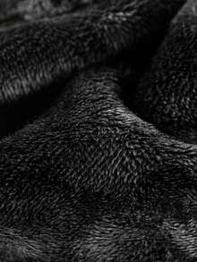 Men's Outdoor Fleece Jacket, Thick Double-Sided Sherpa Lining, Casual Loose Fit Autumn/Winter Outerwear,Skiing - Black - View 5