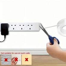 1 Roll Super Strong Double-Sided Transparent Tape, Waterproof And Reusable, Suitable For Kitchen And Bathroom Items - Multicolor - View 9