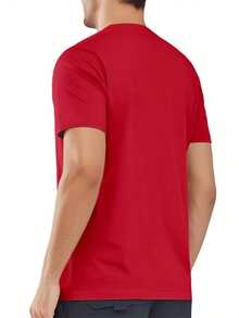 Child Behind Television Screen, Reaching Out With Teddy Bear Mens Short Sleeve T-Shirt Red Black Gray - màu đen - Xem 3