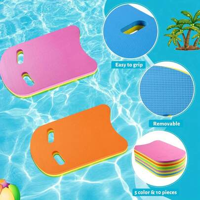 1pc High-Density EVA Floating Board - Lightweight & Durable Kickboard/Floatation Device, Non-Slip Surface For Pool, Ocean, Lake - Ideal For Swimming Training, Surfing, Aquatic Relax