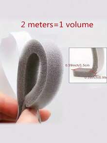 2 Cuộn Băng keo cách nhiệt cửa sổ tự dính, băng xốp cách âm, khe cửa, cách âm và chống bụi, chống gió, nhựa, cửa sổ thép, loại tự dính, cách âm, xốp cách âm, loại trừ tiếng ồn - Nhiều màu - Xem 7