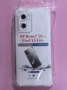 透明四角防摔外壳，适用于 OPPO 和 OnePlus 智能手机系列，手机壳，手机保护套，手机壳，手机套，防摔手机壳，透明手机壳，简约手机壳，纯色手机壳，透明手机壳，TPU 防摔手机壳（军用级防摔）防水防震防刮