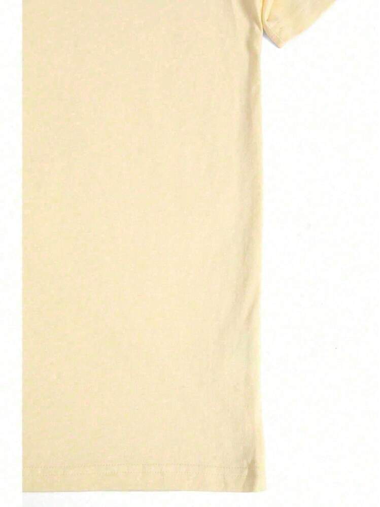 Cowboy Double Sided Digital Printed 220g T Shirt Vintage Style Men's 100% Cotton Tee 1pcs Black Rodeo Graphic Tee - 杏色 - 查看 4