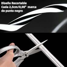 LUCASA Tira Led Neón 5M Luz Led 600 Ledes Flex Cortable Silicona Neon Lights 12V Tiras Led para Cuarto Exterior IP67 Impermeable Tira Led Para Cocina Decoración Habitación TV Luces LED Flexible - BLANCA - Ver 5