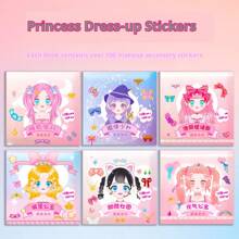 1pc Makeup Change Sticker Book For Kids Girls, 3-6 Years Old, Beauty Princess Dress-Up Sticker Puzzle Game - Multicolor - View 27