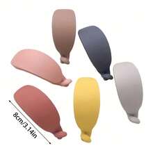 6PCS/SET Ponytail Banana Hair Clips Fishtail Hair Clip Banana Ponytail Holder Clip For Hair Styling Accessories - 彩色 - 查看 10