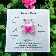 1/5 chú gấu ôm bỏ túi đáng yêu, thiết kế hoạt hình Graffiti bằng nhựa, hoàn hảo cho sinh nhật, đám cưới, lễ tình nhân và những dịp đặc biệt, bao gồm thiệp động viên, lý tưởng để trang trí nhà cửa và phòng khách - Nhiều màu - Xem 16