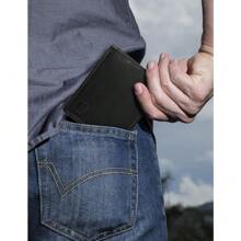 Men's Wellington Leather RFID Bifold Commuter Security Walet