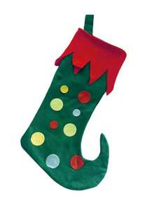 2pcs Christmas Elf Stockings, Fireplace & Christmas Tree Hanging Ornament Socks, Christmas Eve Decorative Apple Socks, Creative Gift Prop Home Decor Christmas Decorations Room Decor