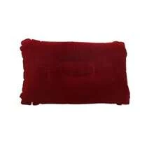 1pc Portable Inflatable Pillow For Outdoor Camping And Nap, Disposable Backrest Cushion, Velour Throw Pillow, Travel Pillow, Car Cushion, Bedding, Home