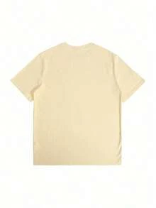 Cowboy Double Sided Digital Printed 220g T Shirt Vintage Style Men's 100% Cotton Tee 1pcs Black Rodeo Graphic Tee - 杏色 - 查看 2