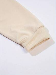 2025FAVORITE DAUGHTER Graphic Print Women's Casual Sweatshirt - Black Round Neck Long Sleeve Pullover, Machine Washable Autumn Winter Warmth, Perfect Gift For Daughters, Sweaters For S, Cozy Winter Apparel, Relaxed Fit Pullover, Comfortable CasualwearSoft And Breathable - 杏色 - 查看 5