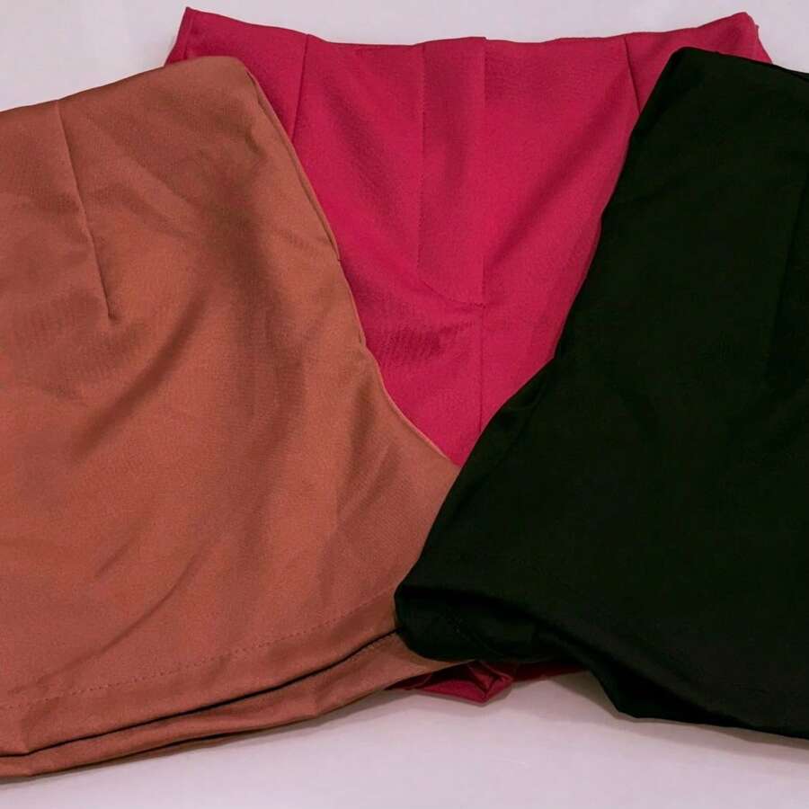 New Fashion 2025 Tailored Social Shorts Kit - 粉紅色 焦糖 黑色 - 查看 1