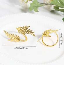 1 Stück/4 Stücke Luxus Gold Schneeflocke/Weizen Servietten Ringe, Party Tischgeschirr Serviettenhalter