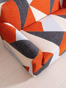 1 件印花弹力沙发套防脏现代沙发套简约风格沙发套装适用于客厅卧室户外沙发保护套 L 形组合躺椅 1/2/3/4 座靠垫套家居装饰沙发沙发 - 桔色 - 查看 7