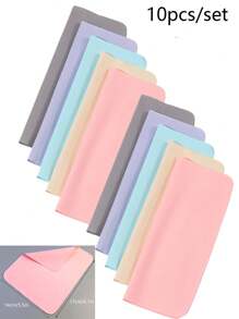 3/5/6/10/12 件高品质眼镜清洁布，超细纤维清洁眼镜布，擦拭手机屏幕，珠宝擦拭，钢琴，镜头，手表布，可重复使用，镜头清洁湿巾，眼镜清洁剂，眼镜太阳镜清洁布，适用于电脑、手机和平板电脑的屏幕清洁剂 - 彩色 - 查看 16