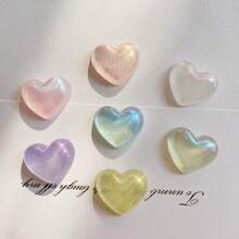 5/10 件彩色闪光心形可拆卸鞋夹，DIY 鞋饰，适合情人节和其他节日，迷人礼物 - 彩色 - 查看 14