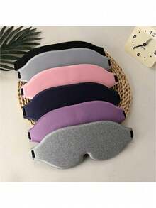 1pc Ultra Soft 3D Sleep Eye Mask, 100% Blackout, Smooth Sleep Mask, Sleep Aid Eye Mask, Travel Sleep Mask, Student Nap Mask - Ideal For Travel And Napping