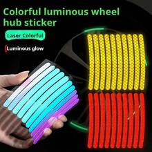 AD 炫彩反光贴 电动自行车摩托车轮毂警示贴 装饰车贴