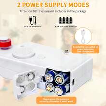 Handheld Electric Sewing Machine For Beginners Adult,Portable Mini Stitching Single Thread Machine Sewing Kit For Quick Clothes Repairs,Suitable For Home Travel DIY,Battery Or USB Powered - 白色 - 查看 4