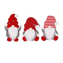 1/3/6 Piezas Decoraciones Navideñas Hombre Viejo sin Rostro, Juego de Cuchillo y Tenedor, Cuchillo y Tenedor no Incluidos