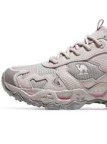 CAMEL CROWN 女士户外徒步鞋，休闲透气防滑耐穿徒步运动鞋 - 灰色 - 查看 3