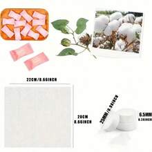 50pcs Portable Absorbent Disposable Compressed Towels - Lightweight, Suitable For Outdoor Travel And Camping - 粉紅色50個 - 查看 2
