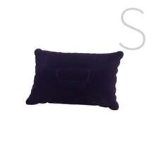 1pc Portable Inflatable Pillow For Outdoor Camping And Nap, Disposable Backrest Cushion, Velour Throw Pillow, Travel Pillow, Car Cushion, Bedding, Home