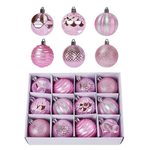 Conjunto de 12 bolas de Natal azuis de 6 cm (2,36 polegadas) para decoração de árvore de Natal, ideal para evitar quedas em jardins, festas e casamentos. Perfeito para decorar jardins, casas e outros ambientes, inclusive em festas de fim de ano. Ideal para decoração de Natal e ambientes internos durante o inverno.