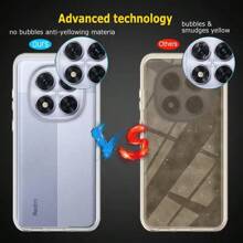 一个适用于 Redmi 透明手机的透明手机壳、苹果透明手机壳、透明手机壳、透明保护套、透明手机套、高清透明手机壳