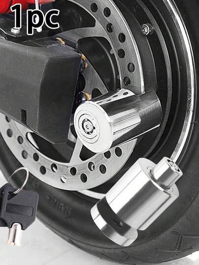 1pc قفل فرامل قرص دراجة للدراجات ، قفل دراجة جبلية مضادة للسرقة ، دراجة نارية/قفل فرامل قرص الدراجة الكهربائية ، قفل معدات ركوب الدراجات | مقاس: حجم واحد