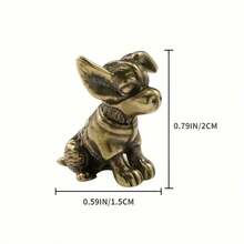 1 pièce Ornement de couple de chats vintage en laiton, sculpture artistique, chats enlacés amoureux. Idéal comme œuvre d'art pour la maison, le bureau ou le café. Parfait pour une étagère, un salon ou un bureau. Rat en laiton pour la bonne chance et la prospérité, un charme pour la maison, la voiture et la décoration de bureau - Multicolore - Voir 15