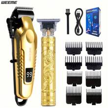 WEEME WEEME 3pcs/2pcs/1pc Men's Hair Trimmer Kit – T-Blade Liner, Beard Groomer & Clipper – Sharp, Cordless, USB Rechargeable, Multi-Machine Set For Home Or Travel – Perfect Gift For Men On Father's Day, Christmas, Or Daily Grooming Use