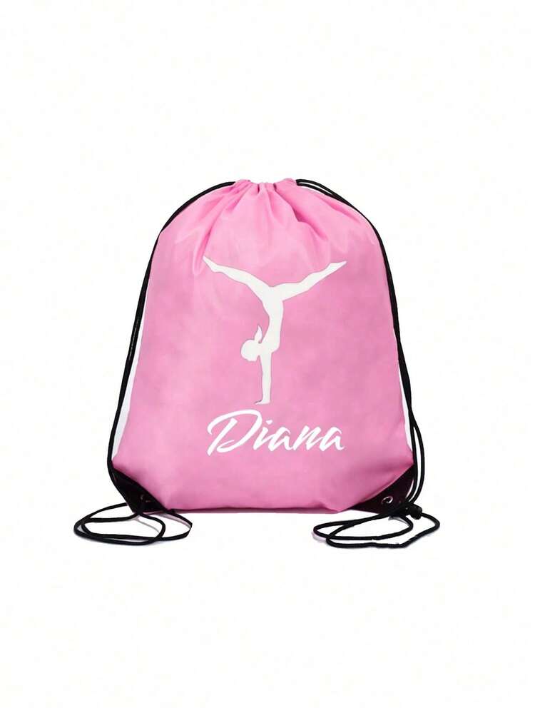 Personalized Nylon Drawstring Pocket With Name, Text Or Logo, Custom Backpack For Event Planners. A Bag Suitable Men And Women Daily Use, Going Out, Exercising, Traveling, Shopping, At The Beach. Perfect Christmas, Thanksgiving, Back To School, Workplace, Work, Commute, Parties, Gatherings. An Ideal Gift Women. The Perfect Christmas Moms, Teachers Daughters.Personalized Daughters. - Multicolor - View 3