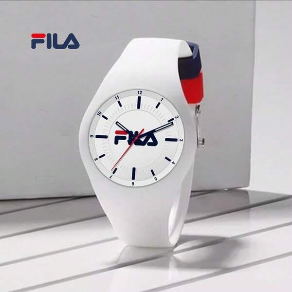  FILA 女士石英表 – 珍珠表盘和皮革表带 | 优雅女士礼品表 – 适合办公室、活动和日常佩戴