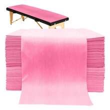 100PCS Disposable Massage Table Sheets, Pink Spa Bed Covers For Esthetician, Spa, Waxing, Lash, Tattoo, Salon Table, 31" X 71" (Pink) - Multicolor - View 18