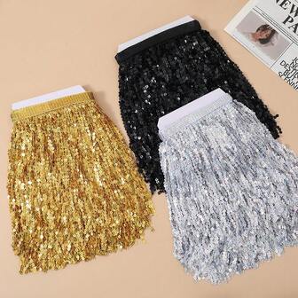 1 yarda Flecos de borla dorados de 30 cm de ancho para suministros de manualidades DIY, borlas decorativas, accesorios para disfraces de baile latino, adornos de costura, accesorios de costura con flecos, accesorios de costura con borlas, guarnición de costura con flecos, telas y encajes con borlas para manualidades
