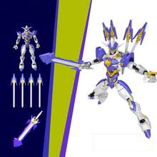 活动人偶模型套装 6 件装 - 带配件的铰接式人偶，适合 3-6 岁儿童的创意 DIY 玩具套装，ABS 材质 - 彩色 - 查看 23