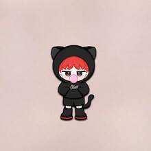 Accesorio de mochila de alta calidad, gran regalo para amigos - Insignia/broche creativo de Choi Yeon-Jun en versión Q de dibujos animados lindos de TXT Merchandise - Multicolor - Ver 4