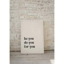 1 件 Be You Do You For You 印刷品、名言海报、灵感海报、励志艺术、美学墙面装饰帆布画，无框 - 多色可選 - 查看 9