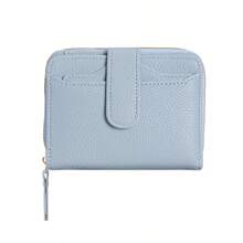 简约女士短款钱包高品质卡包钱包时尚PU皮革零钱包女士钱包迷你钱包钱包可爱钱包小钱包秋季 - 彩色 - 查看 15