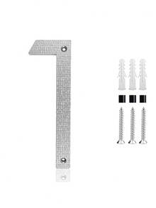 5/8 Inch 3D Floating House Numbers And Letters, ABS Modern House Number,Garden Door Mailbox Decor Numbers With Nail Kit, Modern Address House Numbers, Applicable To Apartments Houses Streets Outdoor Signs Home Decor Christmas Decoration - Textured Silver - View 34