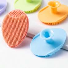 5pcs Silicone Face Cleaning Brush Set - Includes Facial Cleansing Brush And Exfoliating Cream For Deep Cleansing, Soft Brush For Blackhead And Pore Care, Comfortable & Gentle Massaging, Suitable For Baby Use