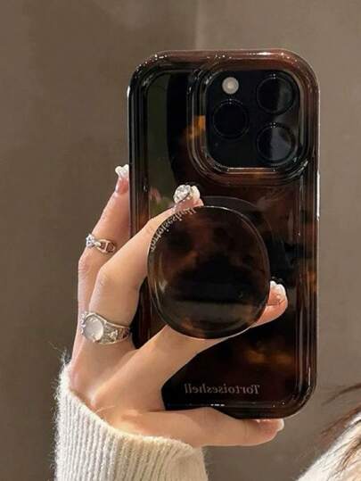 Amber Bracket Phone Case Compatible With IPhone 15 Pro Max, High-End Stylish Protective Cover Compatible With Iphone 14 Pro, 13, 12 Pro, 11, Women Design Compatible With Apple IPhone 14 Series Waterproof Shockproof Anti-Fall Scratch Resistant