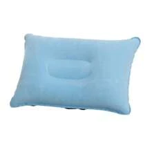 1pc Portable Inflatable Pillow For Outdoor Camping And Nap, Disposable Backrest Cushion, Velour Throw Pillow, Travel Pillow, Car Cushion, Bedding, Home