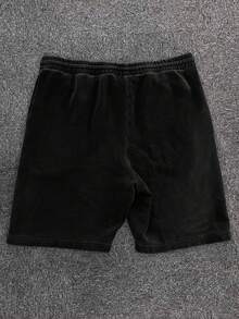 Men's Printed Bermuda Shorts, Stylish, Comfortable, Casual, Stylish, Versatile, New York 28, Cod 605 - màu đen - Xem 2