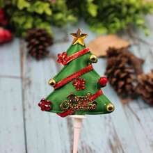 5/10 piezas Decoraciones para pasteles de Navidad Adornos de repostería Escena 3D Palillos para pasteles Tocón de árbol Decoraciones para cupcakes Decoración del hogar Decoraciones navideñas Decoración de habitación Invierno